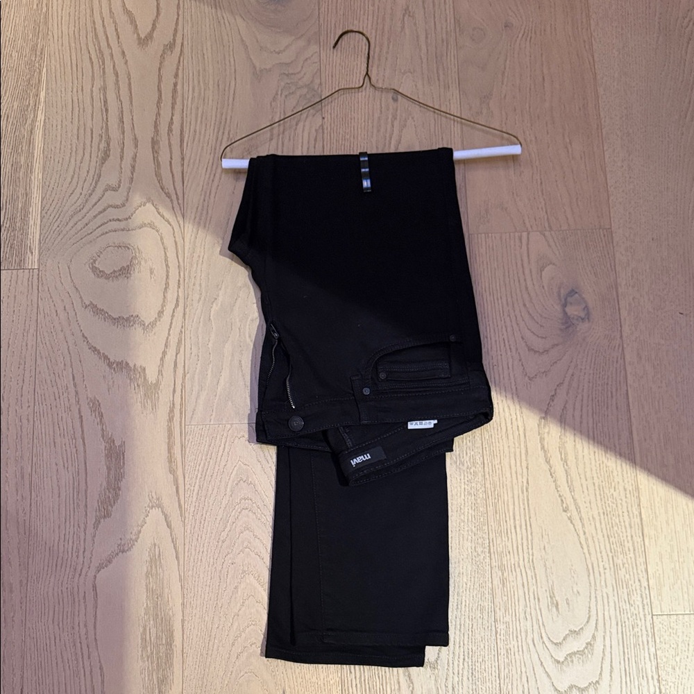 Mavi Black Straight Leg Zach Pants